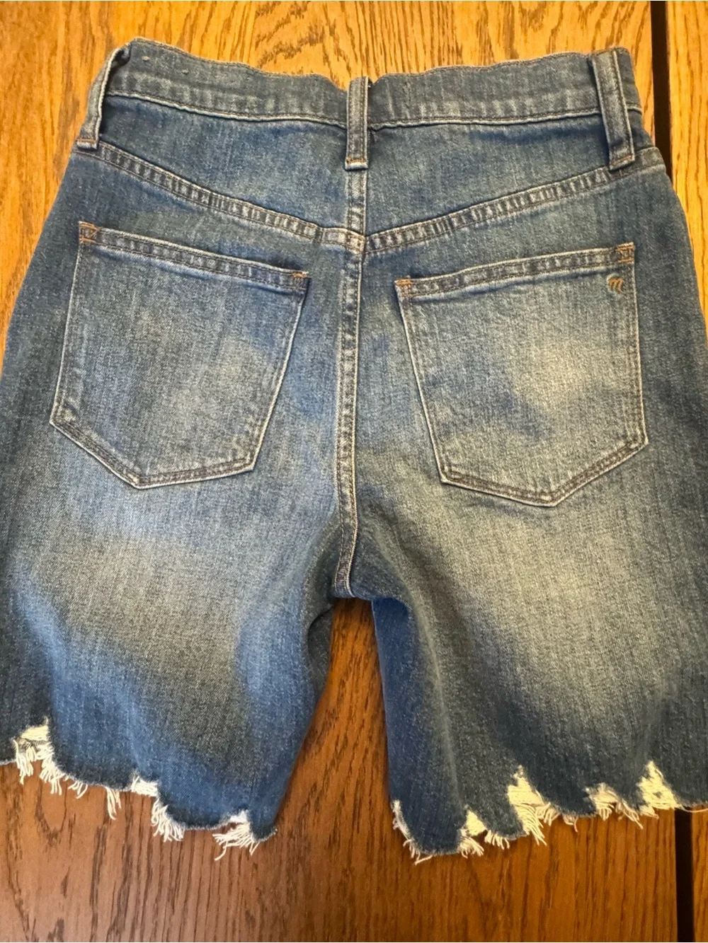 Madewell High Rise Denim Mid Length Jean Shorts Size 26
